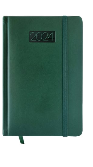 Kalendarz 2024 Lux Z Gumką B6 Dzienny V1 Zielony Avanti
