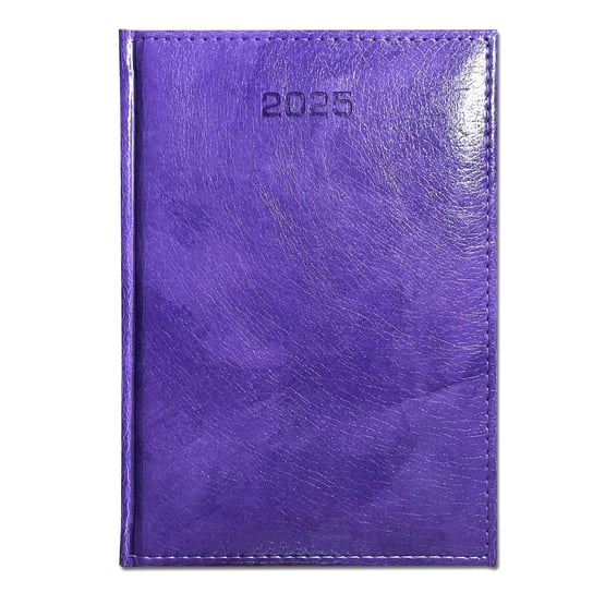 Kalendarz 2025 A5 Dzienny Sobota Niedziela Razem Drapany Ametystowy Fiolet EV-COLORS