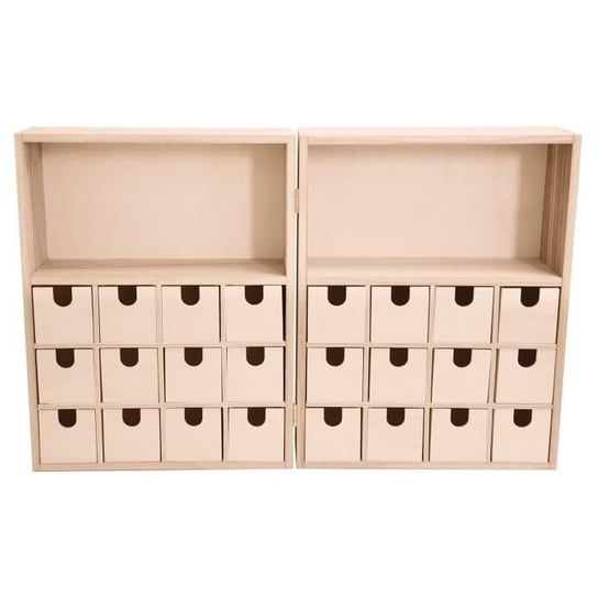 Kalendarz adwentowy - ARTEMIO - 24 drewniane szuflady - Dla dzieci od 5 roku życia Inna marka