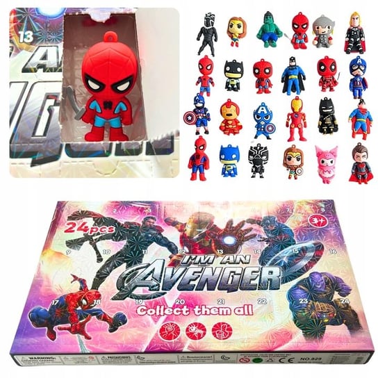 KALENDARZ ADWENTOWY AVENGERS ZABAWKI FIGURKI 24 szt Marvel Inna marka