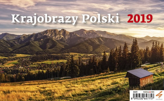 Kalendarz biurkowy 2019, Krajobrazy Polski Helma 365