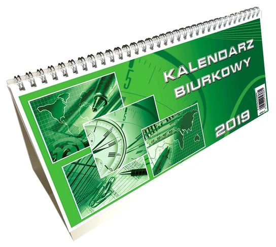 Kalendarz biurkowy 2019, pioziomy, duży, mix EV-CORP
