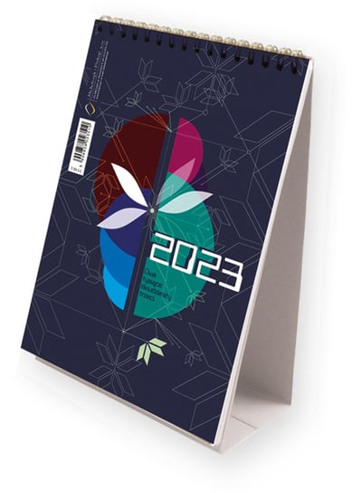 Kalendarz biurkowy 2023, ze spiralką, pionowy MICHALCZYK i PROKOP