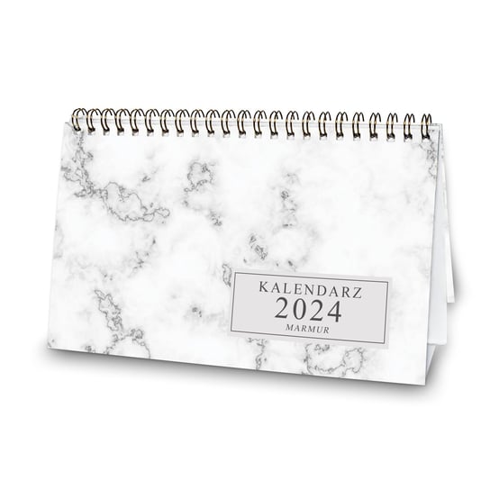 Kalendarz Biurkowy 2024 Marmur Na Biurko Stojący / Planerum Inna marka