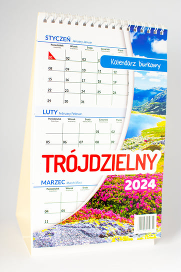 Kalendarz biurkowy 2024 miesięczny Artsezon Lux Artsezon