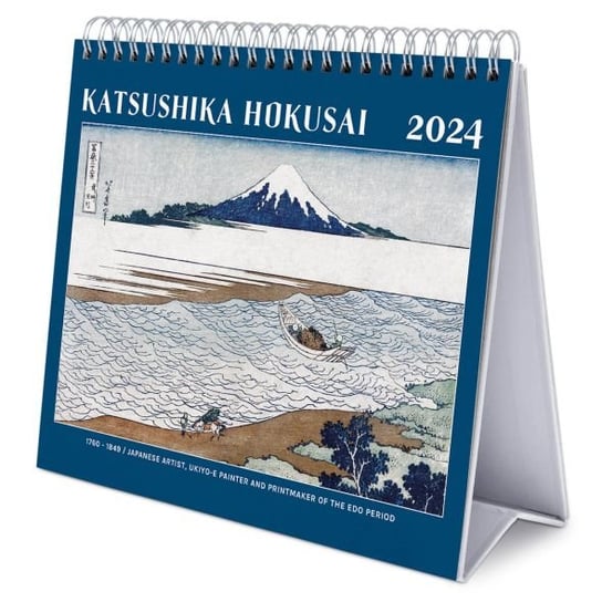 Kalendarz biurkowy 2024 miesięczny B5 Grupo Erik Hokusai Katsushika Grupo Erik