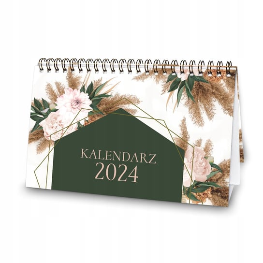 Kalendarz Biurkowy 2024 Pampas Boho Na Biurko / Planerum Inna marka
