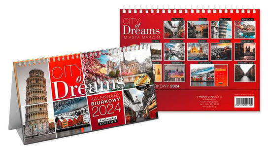 Kalendarz biurkowy 2024 Passion Cards City Of Dreams Kukartka
