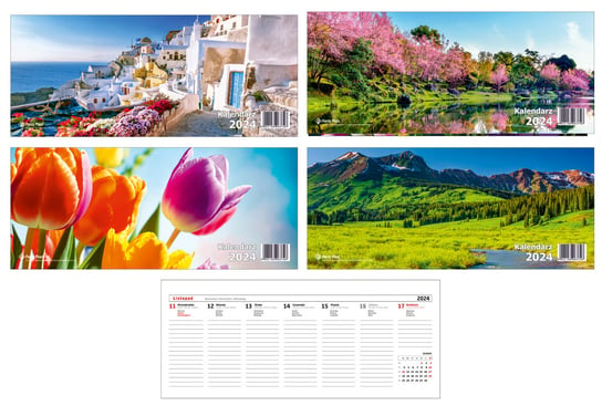 Kalendarz biurkowy 2024 tygodniowy Panta Plast kalendarze Panta Plast kalendarze