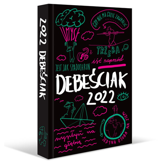 Kalendarz Debeściak 2022, różowo-zielony, Magdalena Przybysz, Marcin Capiga Eurograf BIS