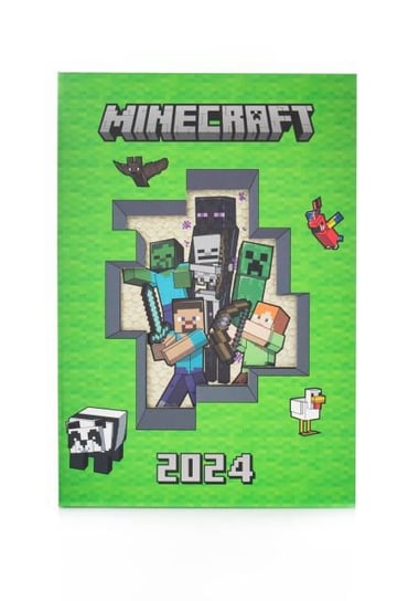 Kalendarz dziennik książkowy 2024 tygodniowy Danilo Minecraft Danilo