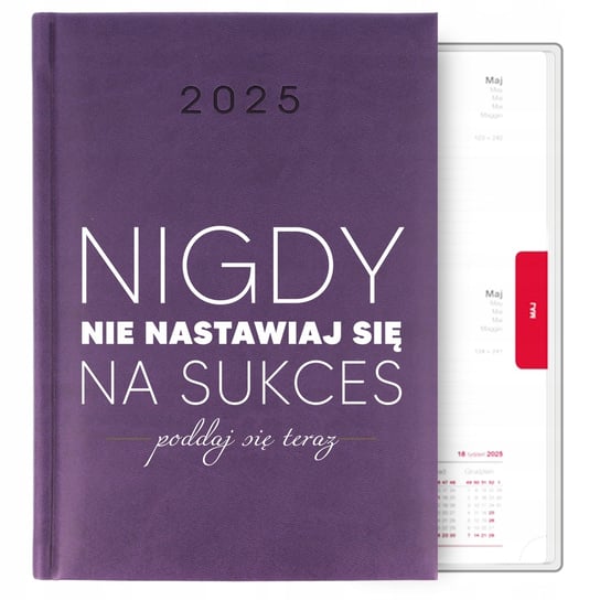 Kalendarz Fioletowy A5 2025 Regres Osobisty Nie Nastawiaj Się Na Sukces Wz Inna marka