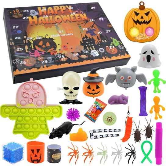 Kalendarz Halloween Zabawki Pop It Fidget Toys Dynia Duszek Inna marka