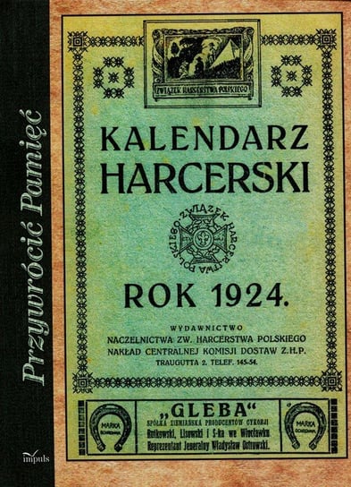 Kalendarz harcerski Sedlaczek Stanisław