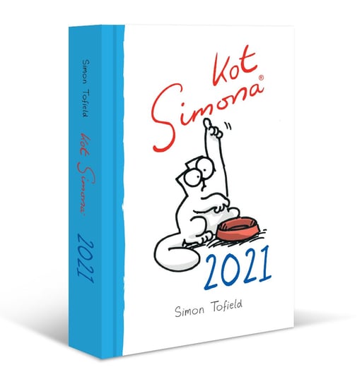Kalendarz kieszonkowy, książkowy 2021, A7, Kot Simona Eurograf