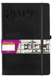 Kalendarz książkowy 2015, format A4, czarny Antra