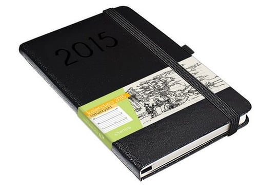 Kalendarz książkowy 2015, format A5, czarny Antra