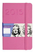 Kalendarz książkowy 2015, format A6, różowy Antra