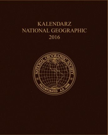 Kalendarz książkowy 2016, Burda NG, National Geographic, format B5, brązowy Burda NG