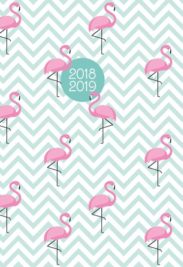 Kalendarz książkowy 2018/2019, Flamingi 