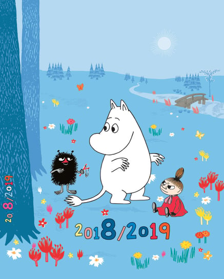 Kalendarz książkowy 2018/2019, format A5, Muminki Eurograf