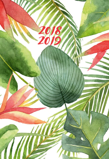 Kalendarz książkowy 2018/2019, Tropikalne liście 