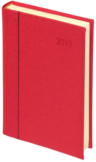 Kalendarz książkowy 2019, A5, Cross Haga, czerwony WOKÓŁ NAS