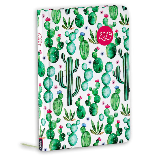 Kalendarz książkowy 2019, A6, Kaktusy 