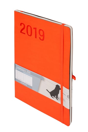 Kalendarz książkowy 2019, B5, Minimalizm, pomarańczowy Antra