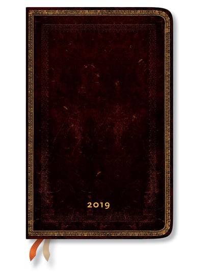 Kalendarz książkowy 2019, Black Moroccan Maxi Horizontal, Paperblanks Paperblanks