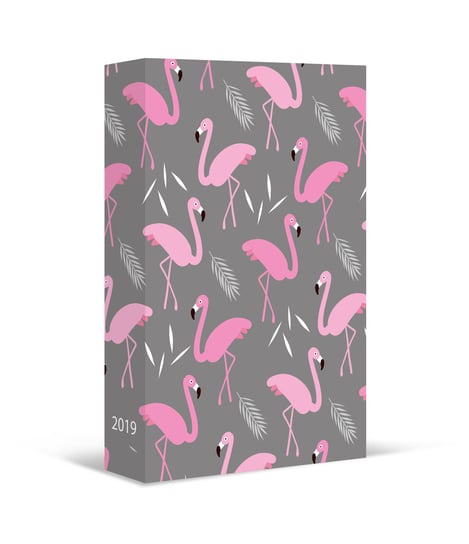 Kalendarz książkowy 2019, Flamingi 