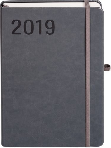 Kalendarz książkowy 2019, format A4, Formalizm, szary Antra