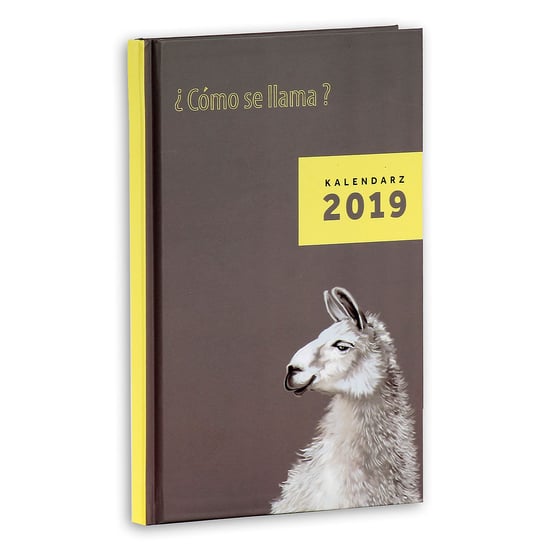 Kalendarz książkowy 2019, format A5, Lama Sztuka Rodzinna