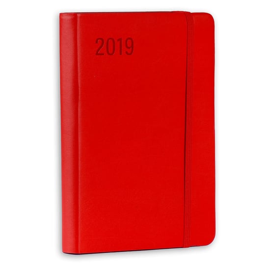 Kalendarz książkowy 2019, format B6, Minimalizm, czerwony Antra