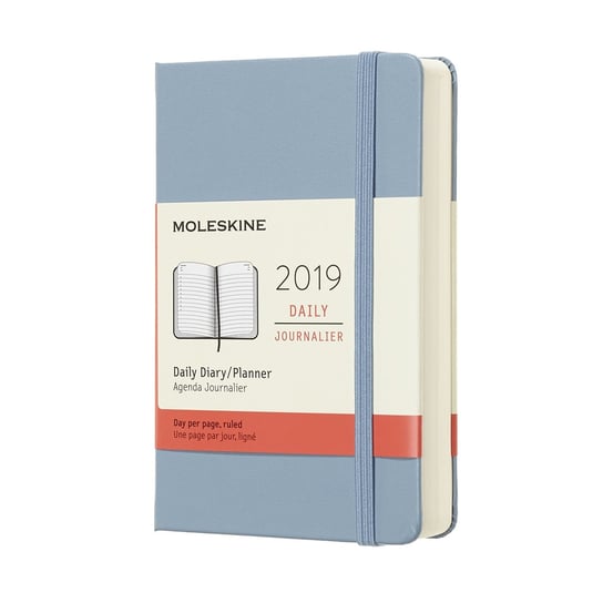 Kalendarz książkowy 2019, jasnoniebieski Moleskine
