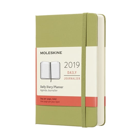 Kalendarz książkowy 2019, jasnozielony Moleskine
