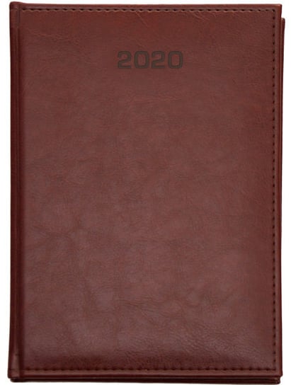 Kalendarz książkowy 2020, A4, brązowy Dazar