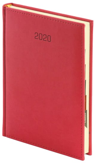 Kalendarz książkowy 2020, A4, Vivella, czerwony WOKÓŁ NAS