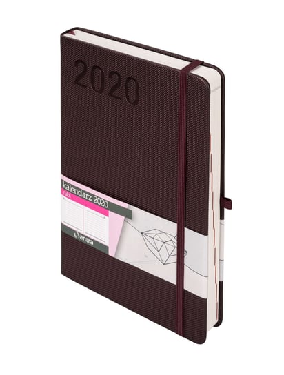 Kalendarz książkowy 2020, A5, DNS Rubi, brązowy 