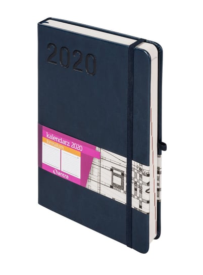 Kalendarz książkowy 2020, A5, Formalizm, granatowy Antra