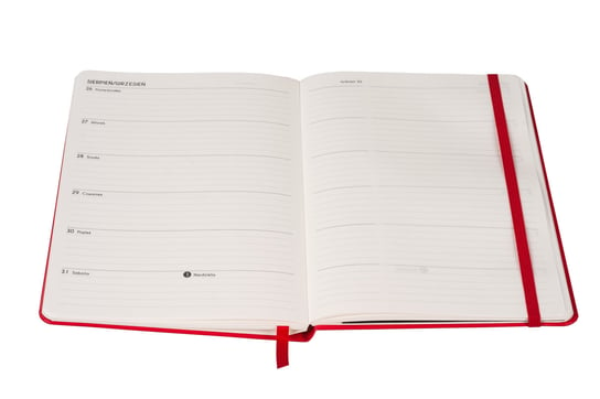 Kalendarz książkowy 2020, A5, TNS Minimalizm, czerwony 