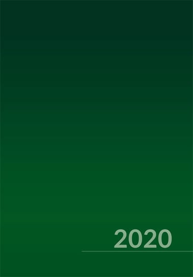 Kalendarz książkowy 2020, A5, zielony Literat