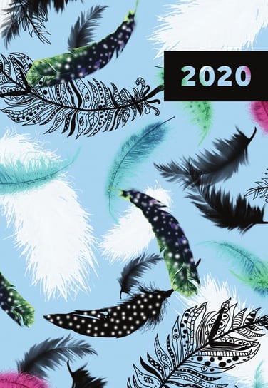 Kalendarz książkowy 2020, A6, Feathers 