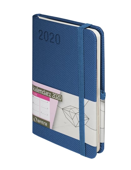 Kalendarz książkowy 2020, A6, Rubi, niebieski Antra
