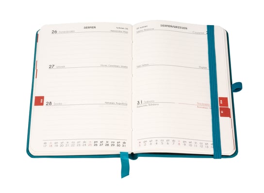Kalendarz książkowy 2020, A6, TDW Formalizm, turkusowy 