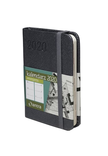 Kalendarz książkowy 2020, Awangarda, A7, grafitowy Antra