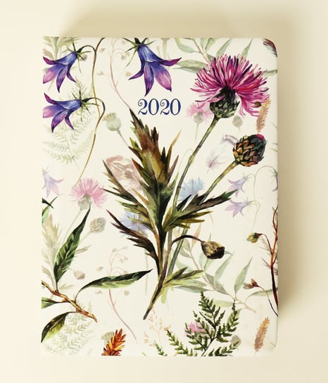 Kalendarz książkowy 2020, B6, Flower Power - Chabry ALBI