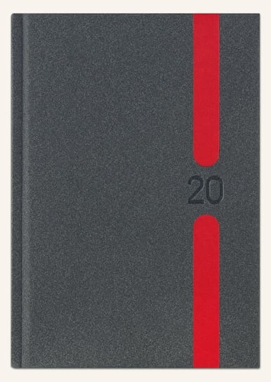 Kalendarz książkowy 2020, B6, Lux, grafitowy melange Telegraph