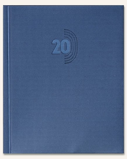 Kalendarz książkowy 2020, B6, Plus, niebieski cristal Telegraph