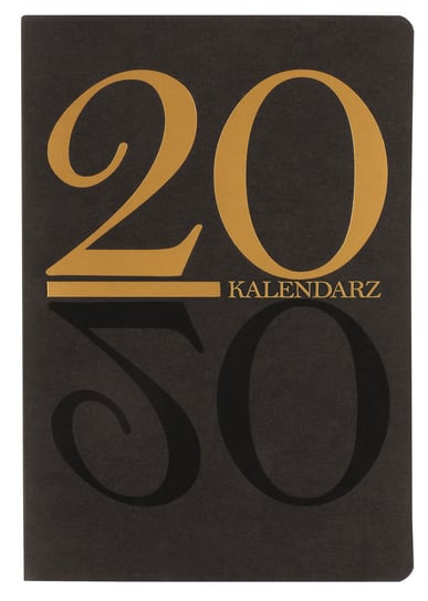 Kalendarz książkowy 2020, czarno-złoty Antra